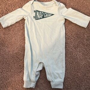 Cat & Jack Cream Bodysuit with Collegiate Graphic